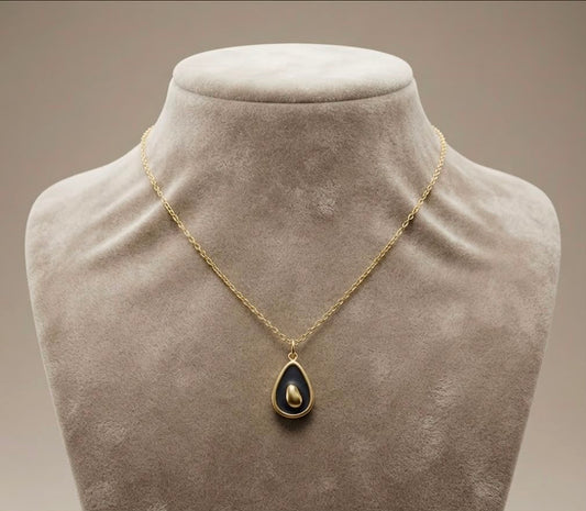 Teardrop Pendant Necklace (stainless steel)