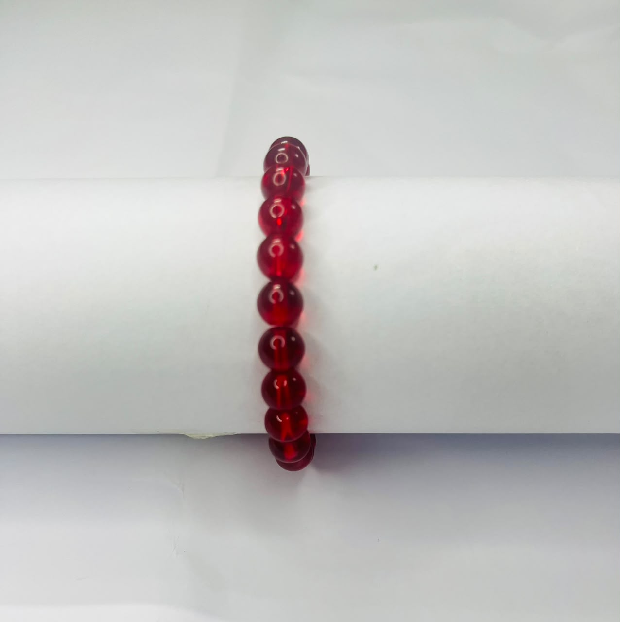 Glossy Red Crystal Bracelet