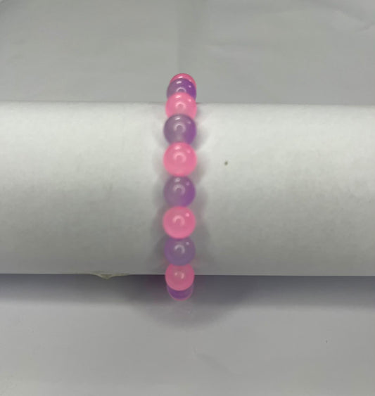 Two-Tone Crystal Beads Bracelet