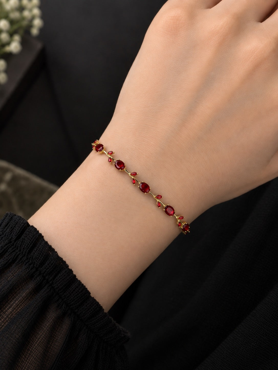 Red Tulip Bracelet