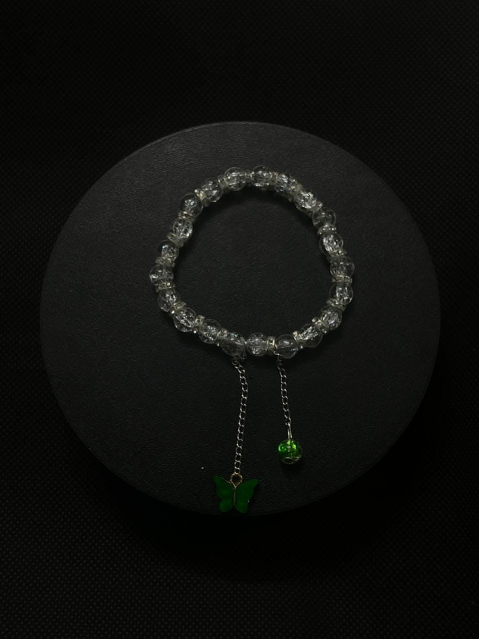 Crystal Bow Charm Bracelet