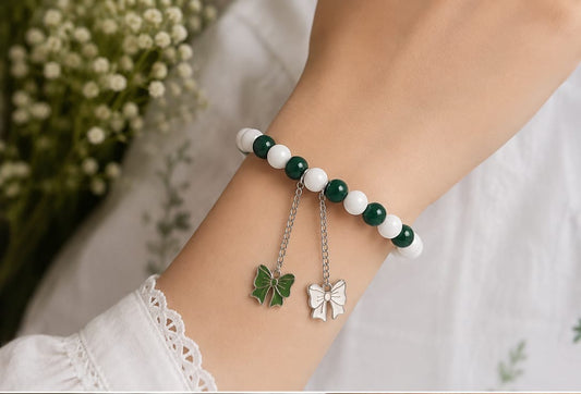 Butterfly Bow Charm Bracelet