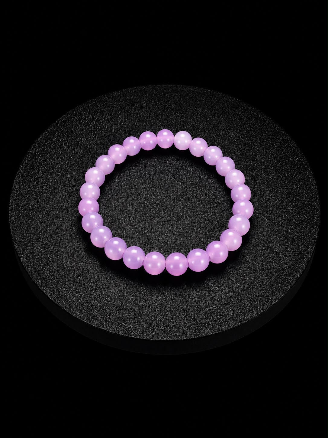 Elegant Lavender Purple Beaded Bracelet