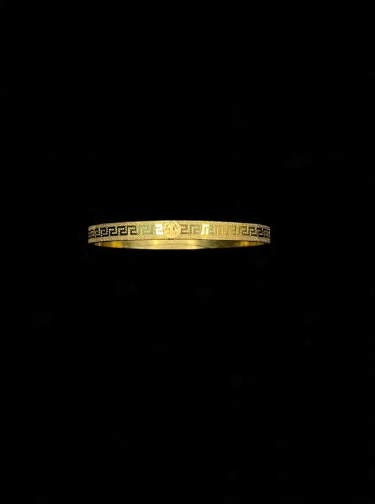 Golden Greek Key Cuff Bracelet