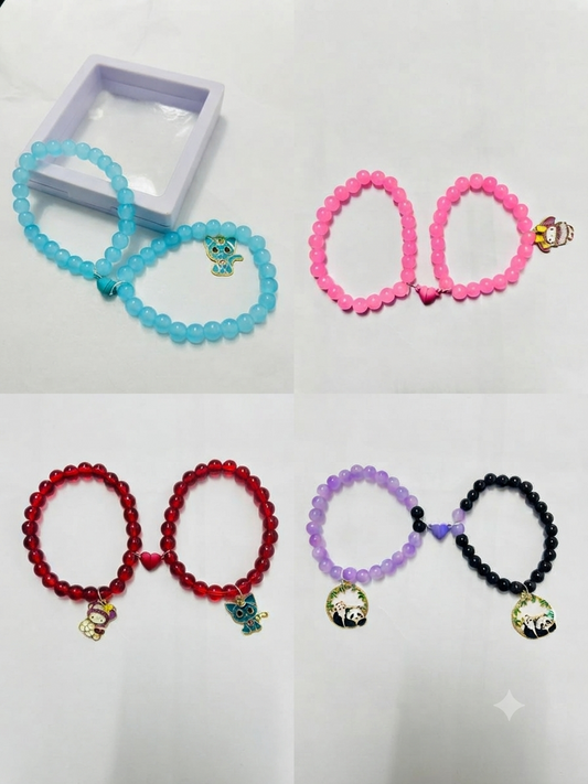 Magnetic Charm Couple Bracelets