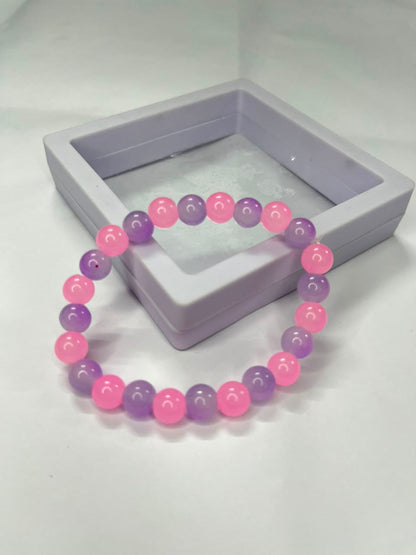 Two-Tone Crystal Beads Bracelet