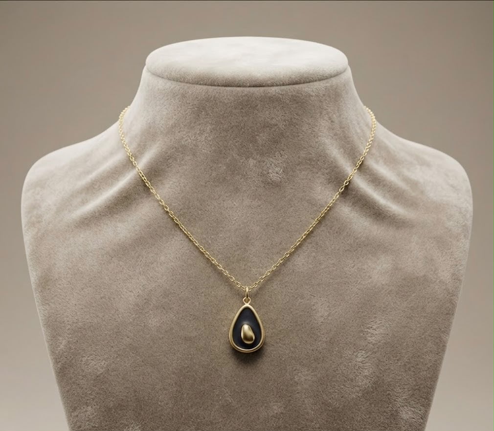 Teardrop Pendant Necklace (stainless steel)