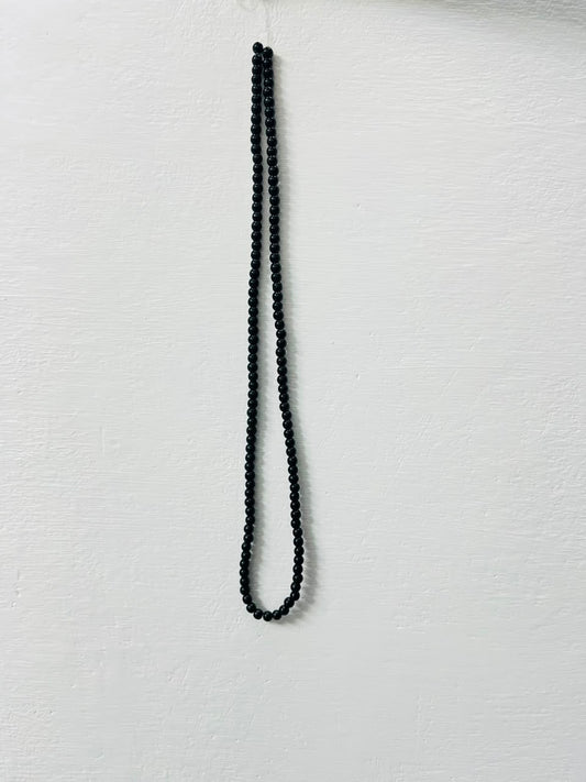 Glossy Black Acrylic Beads Mala ( 6 number)