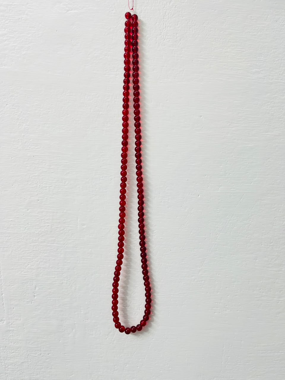 Ruby Red Beads Mala