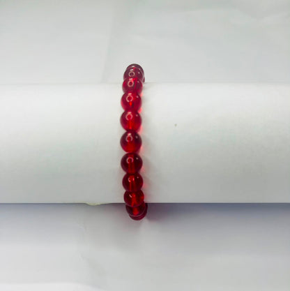 Glossy Red Crystal Bracelet