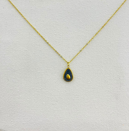 Teardrop Pendant Necklace (stainless steel)