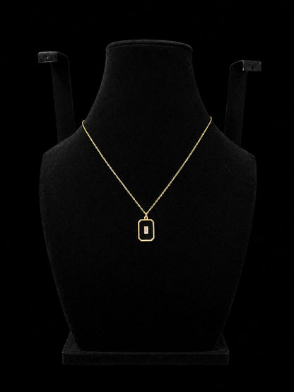 Golden Geometric Pendant Necklace