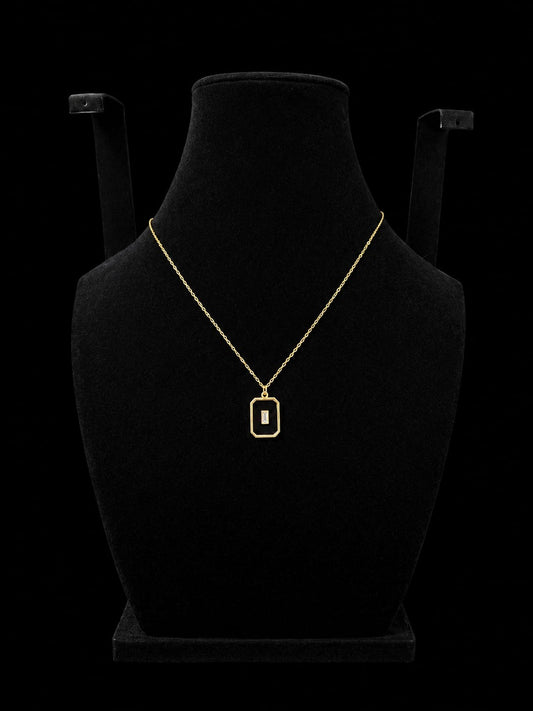 Golden Geometric Pendant Necklace