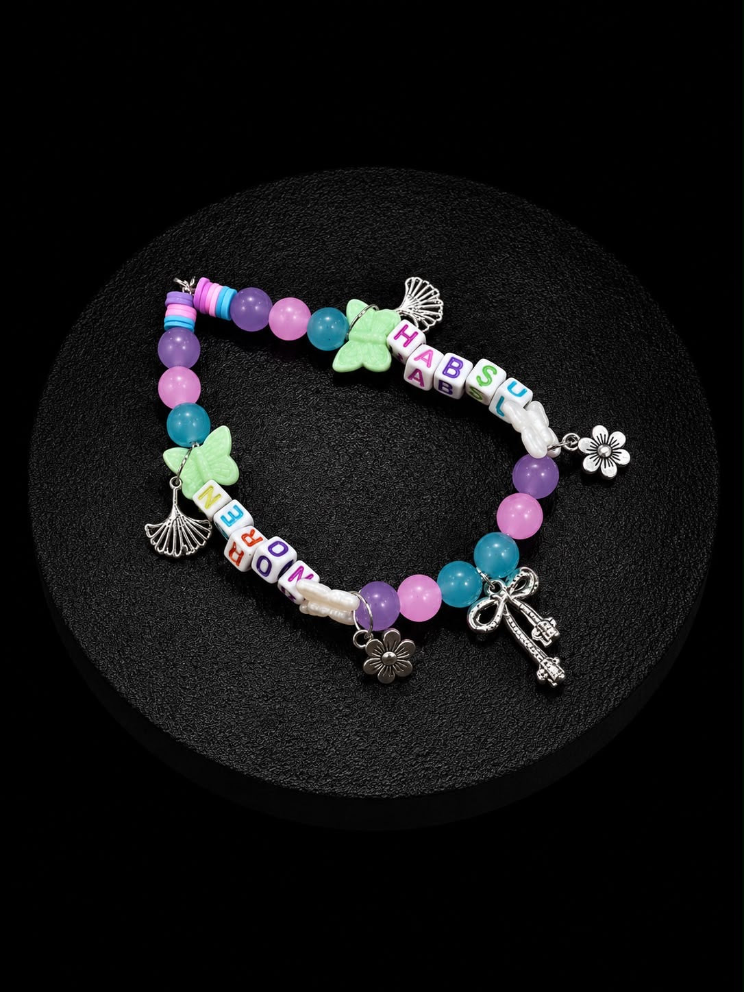 Pastel Beaded Phone Charm