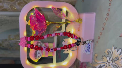 Cute Panda Beaded Phone Charm